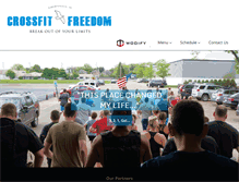 Tablet Screenshot of crossfitfreedom.com